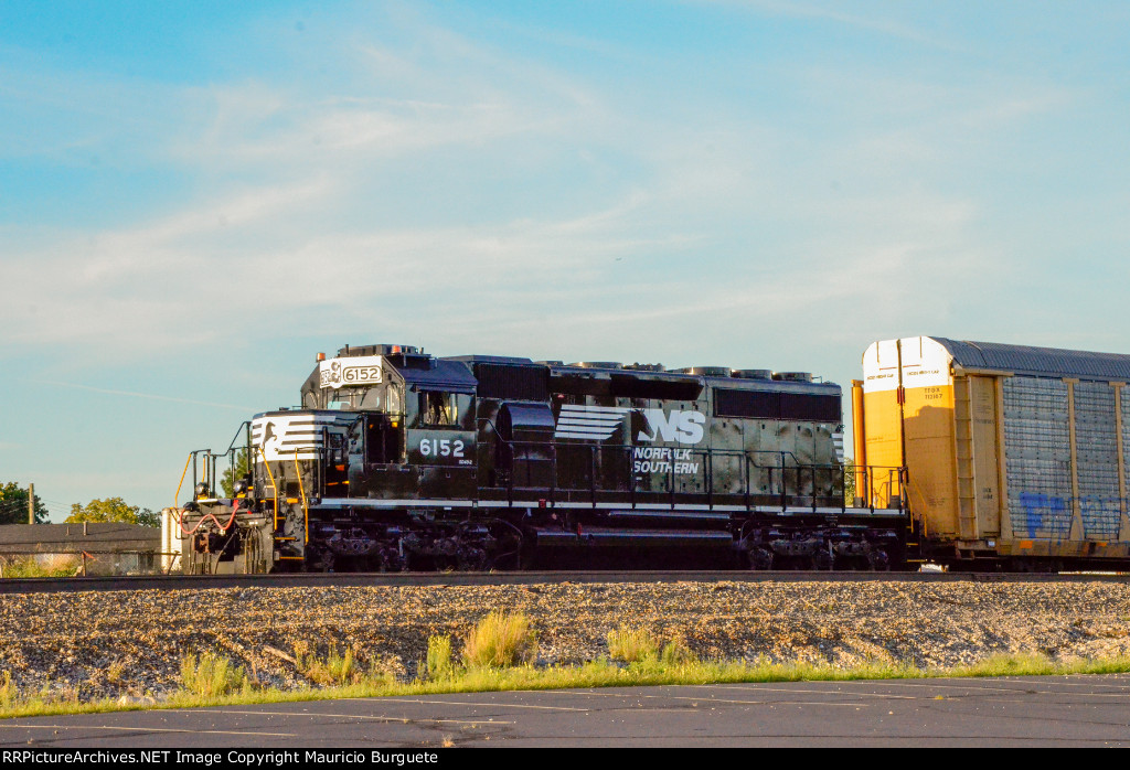 NS SD40-2 Locomotive in the yard